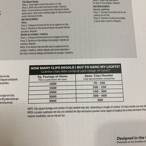 Max Pro "Anywhere" Flip Clips Lights 50 Count Simple Living Solution Heavy Duty - Picture 8 of 12